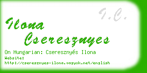 ilona cseresznyes business card